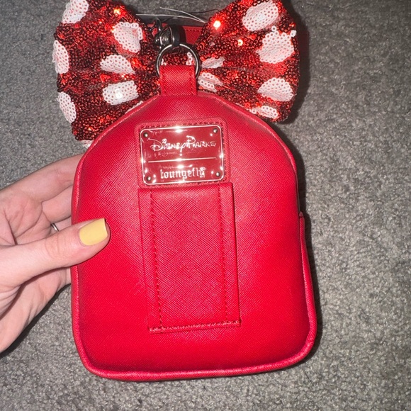 Disney Red and White Polka Dot Bag - Picture 3 of 5